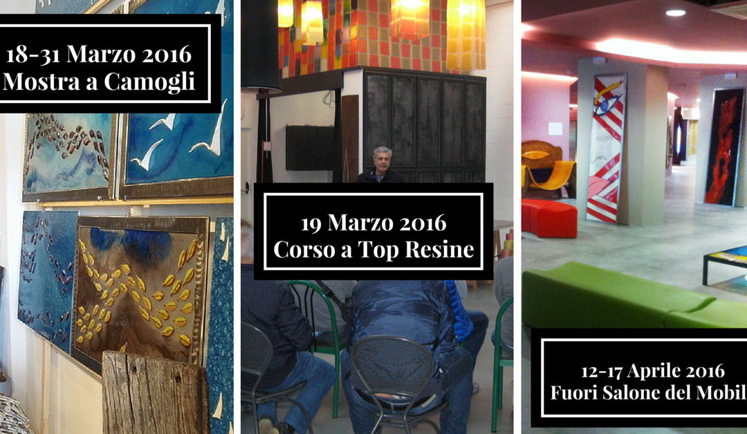 Top resine, tre eventi imperdibili